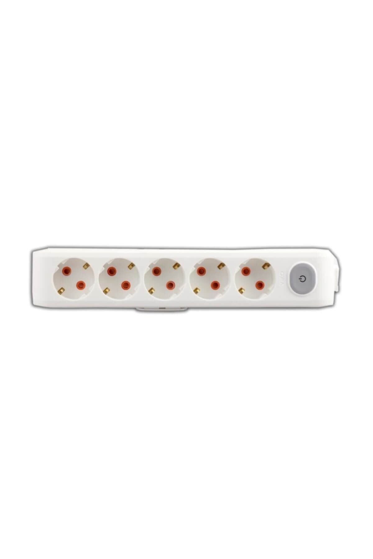 VİKO-Viko Multi-Let Five Grounded Socket with Switch and Terminal Block 1