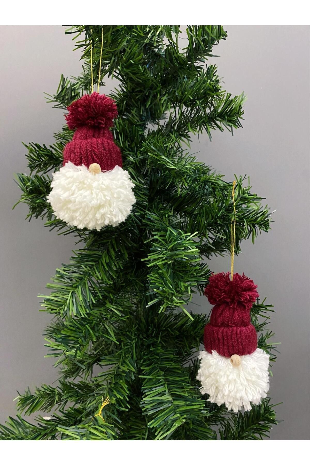 nuit-Christmas Set of 2 - Gin Dwarf and Pine Tree Santa Claus Ornament 3