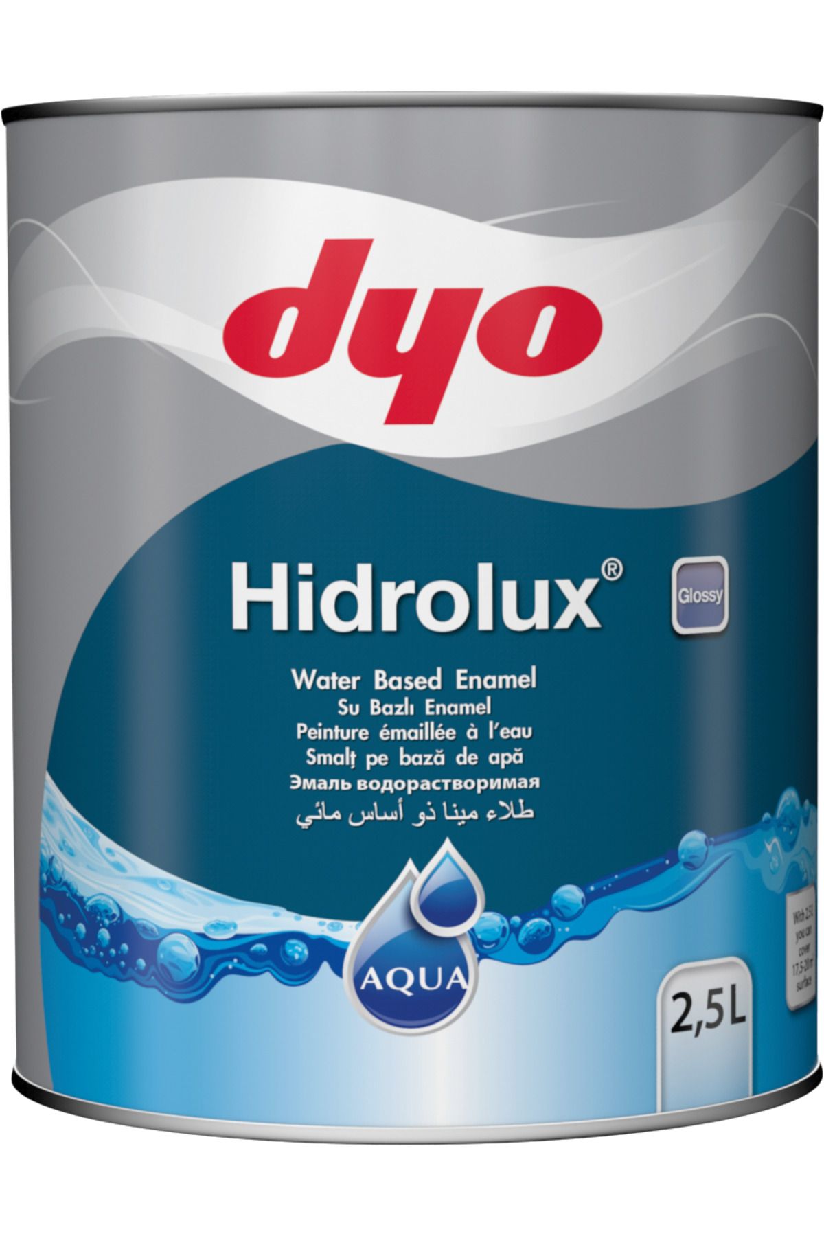 Dyo Hidrolüx 0,75/2,5 Litre Beyaz Su Bazlı Ahşap Metal Boyası