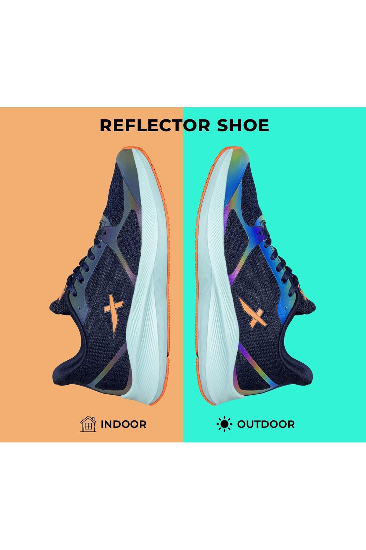 Vector X-Reflector Running/jogging Shoe | Navy | Size: 6 Uk/7 Us/40 Eu | Lightweight | Non-slip 4