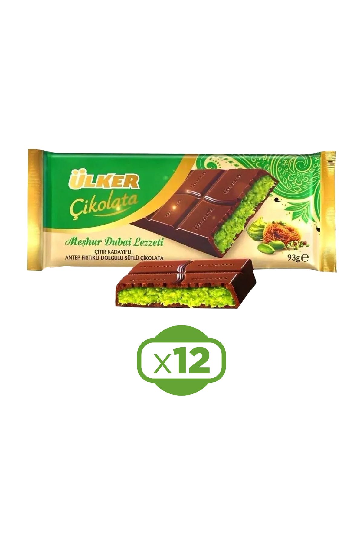 Amazon.com : Dubai Chocolate - Milk Chocolate With Pistachio