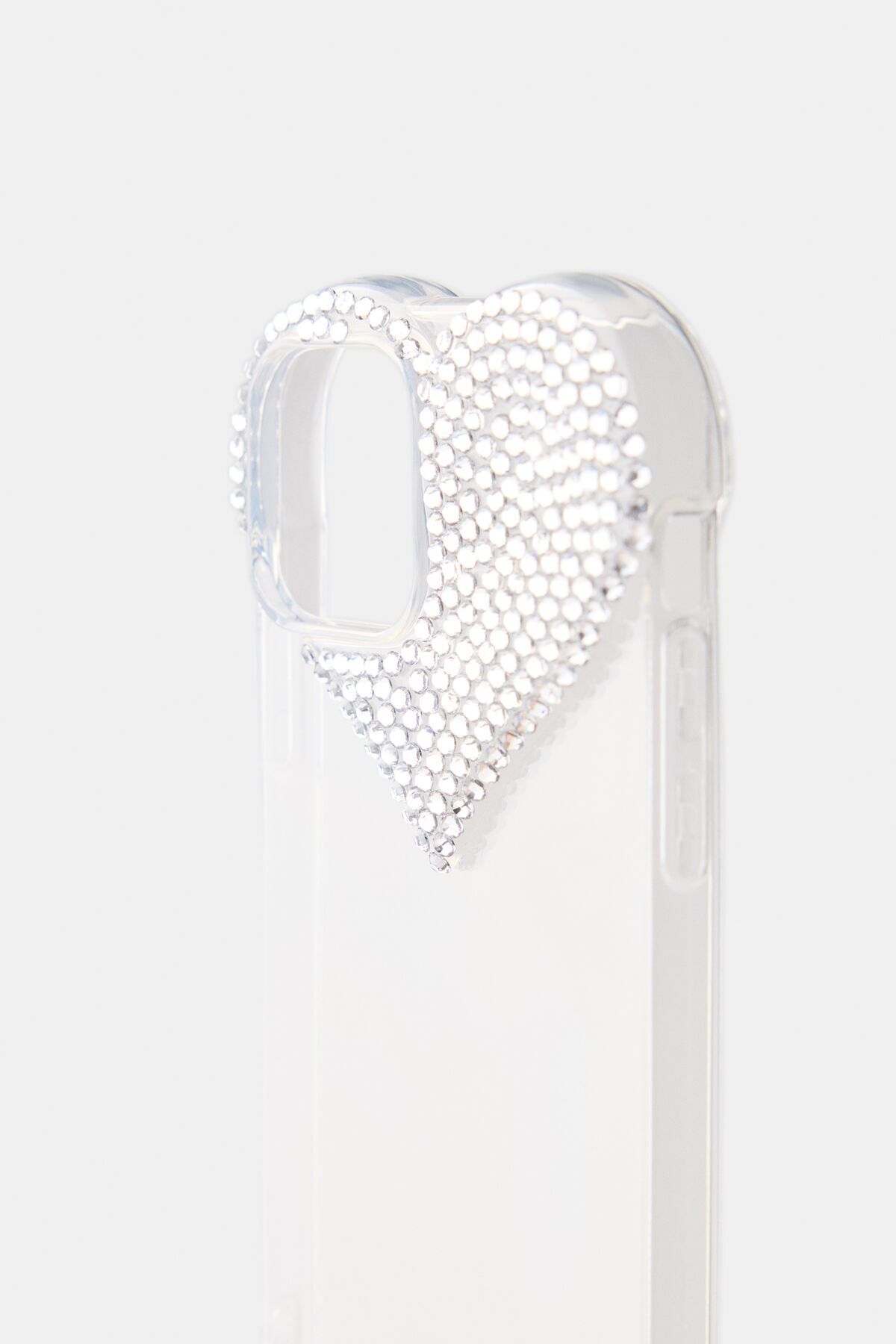 Bershka-Rhinestone heart iPhone case 2