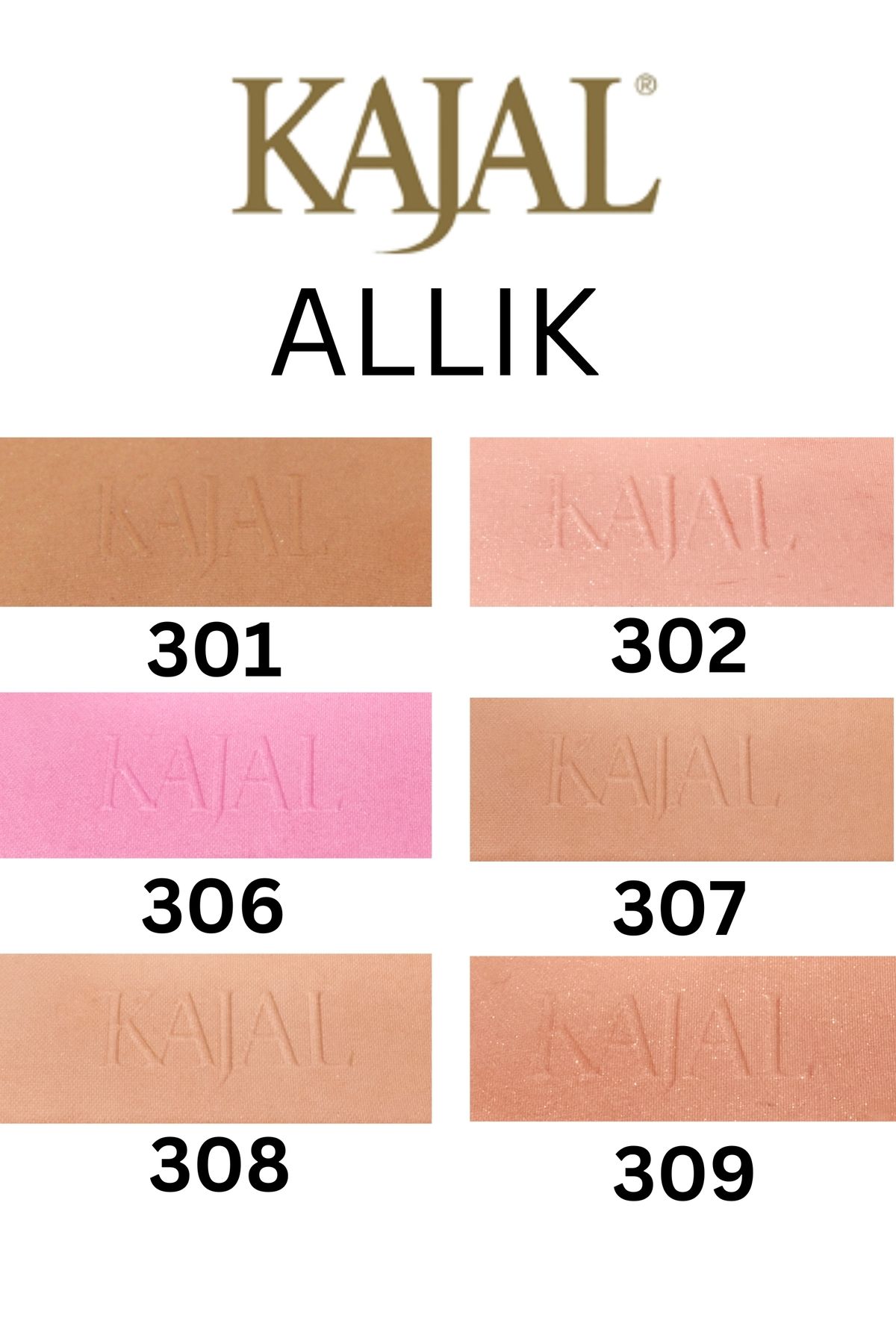 KAJAL-Beige and Terracotta Colored Peach Blusher - No: 302 2