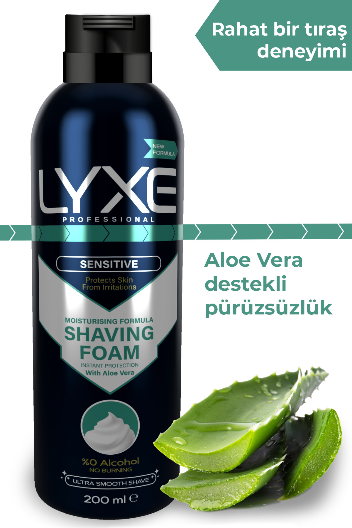 Sensitive Tıraş Köpüğü, 200 ml — LYX_0006 — تصویر 3 از 6