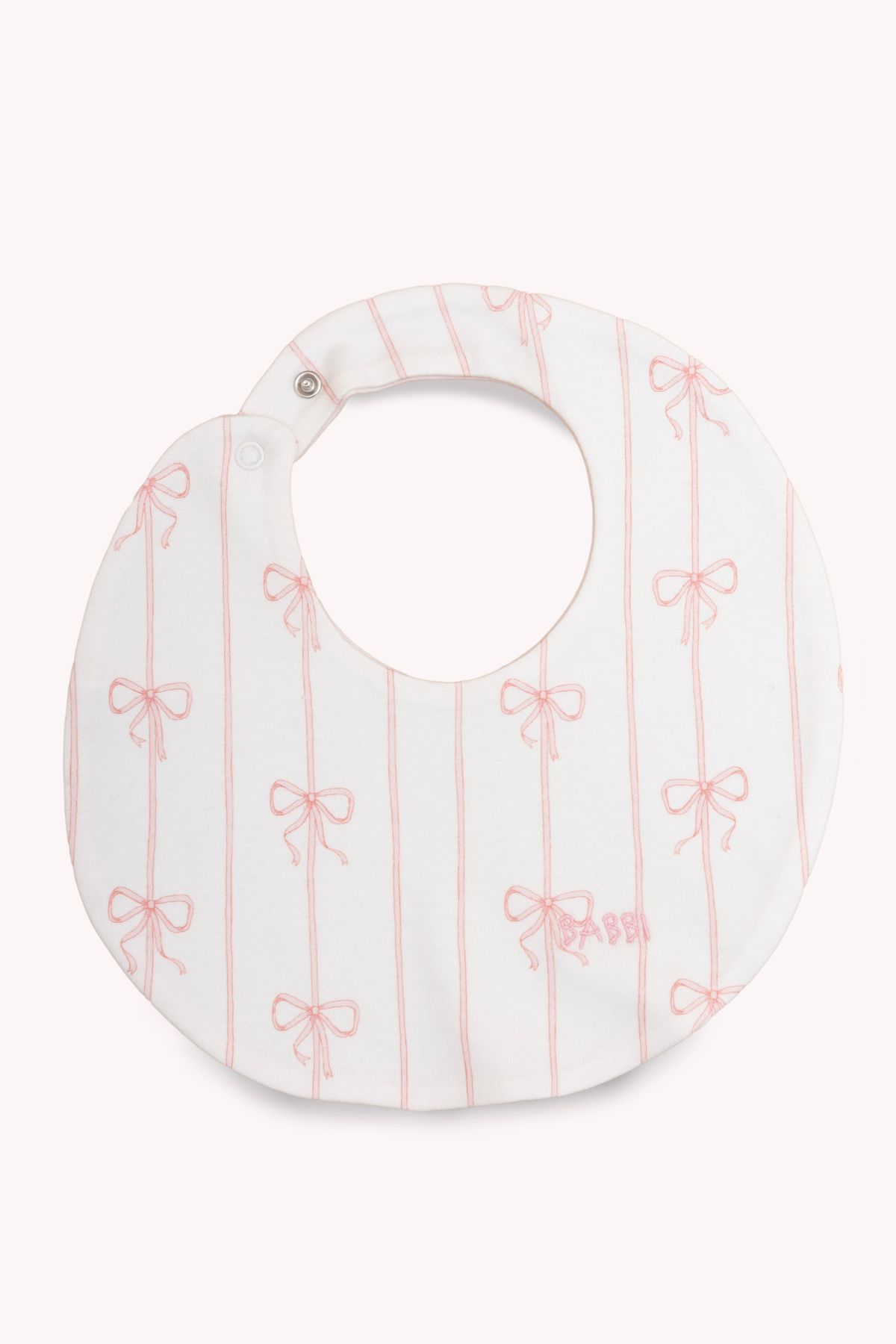 Atelier Babbi-Newborn Bib & Hat Set - Ribbon / Pink 3