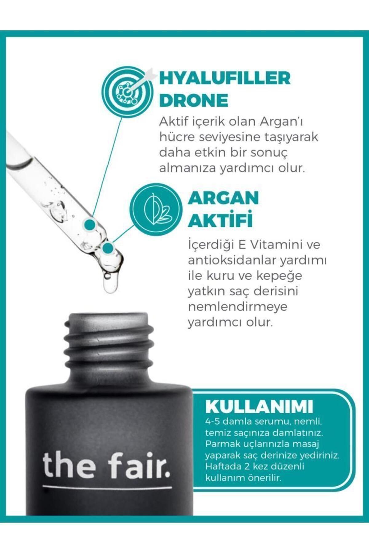 The Fair the fair. Drone-targeted Argan Besleyici Vegan Saç Serumu %1 Hyalufiller Drone Argan 50 ml-2