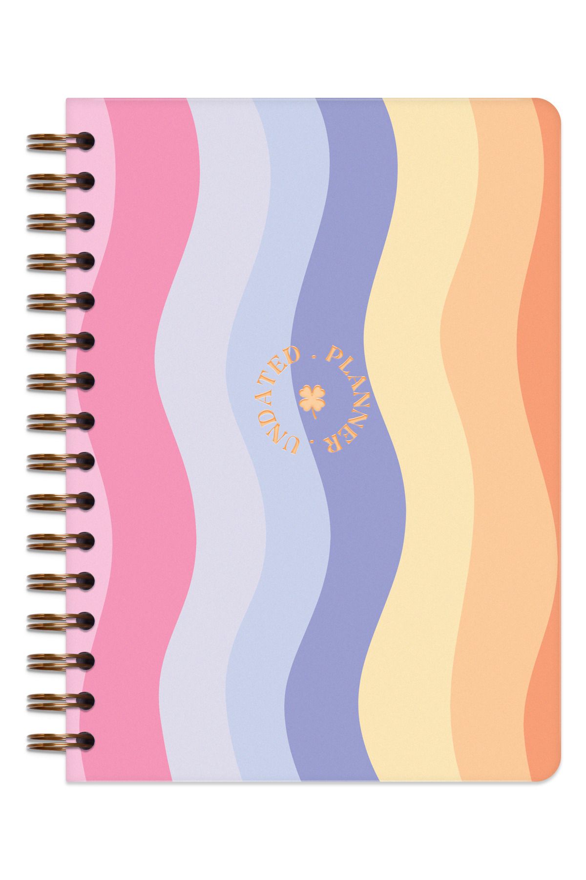 Matt Notebook-A5 Rainbow - Planner Agenda with Spiral and No Time 4