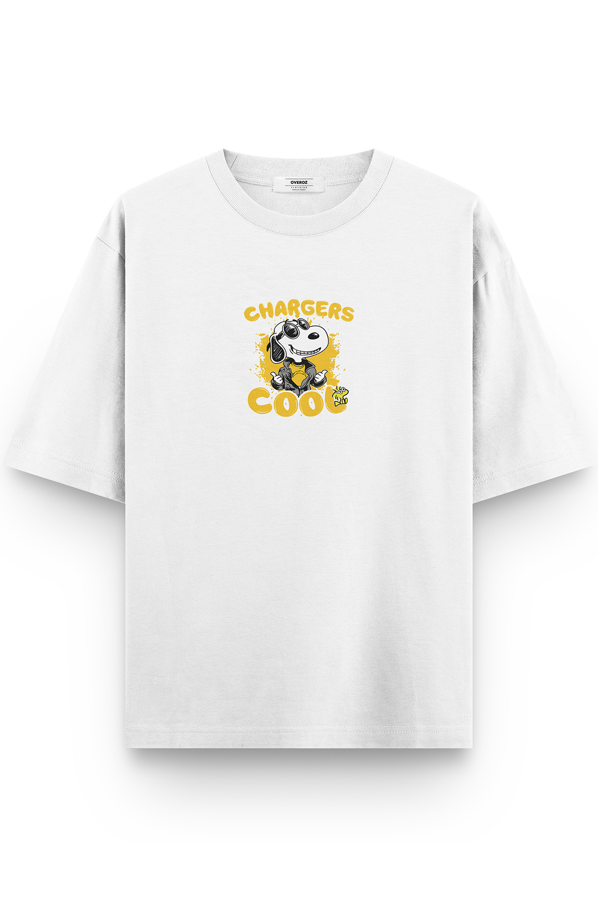 Overoz-Tricou semi-supradimensionat cu imprimeu Snoopy 1151 1