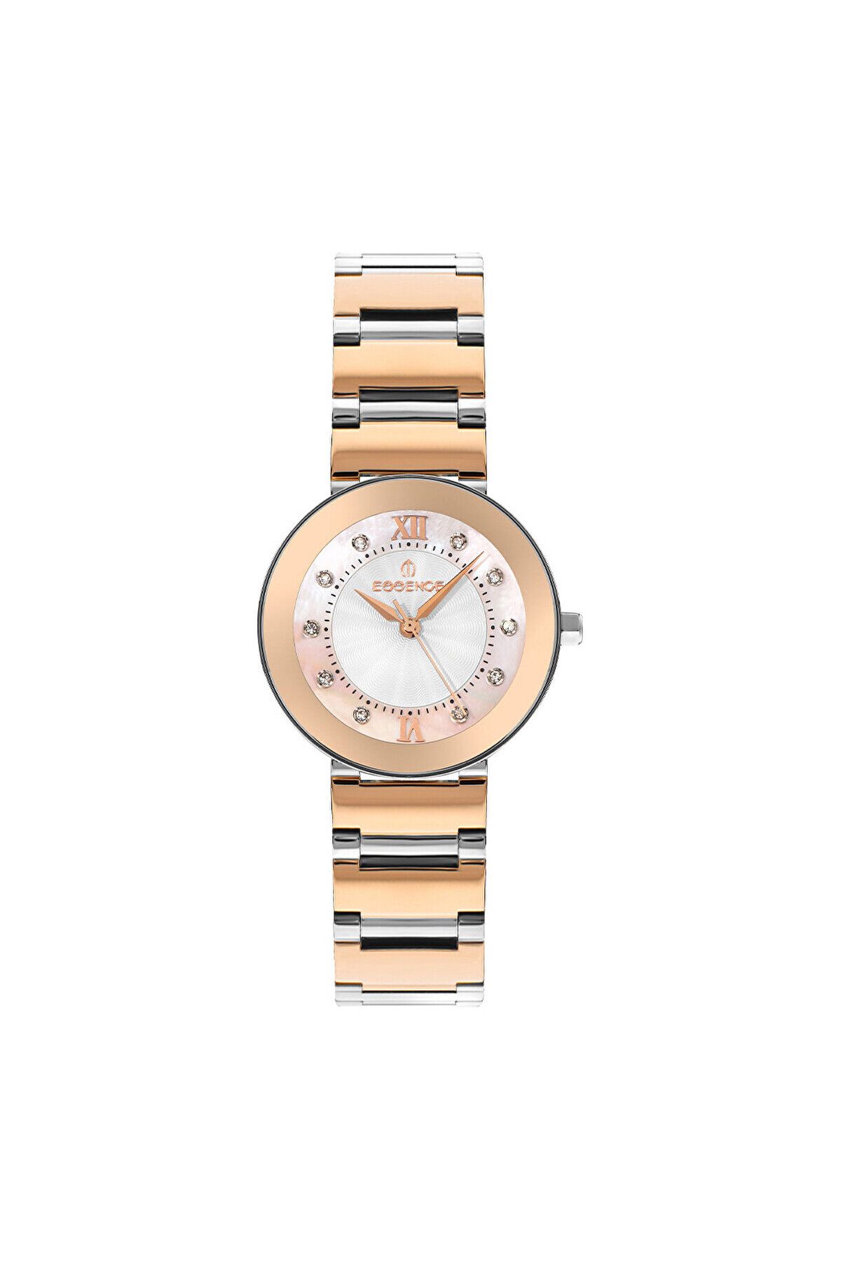 Essence-Women's Classic Wrist Watch Silver-Rose Gold D1127.520 1