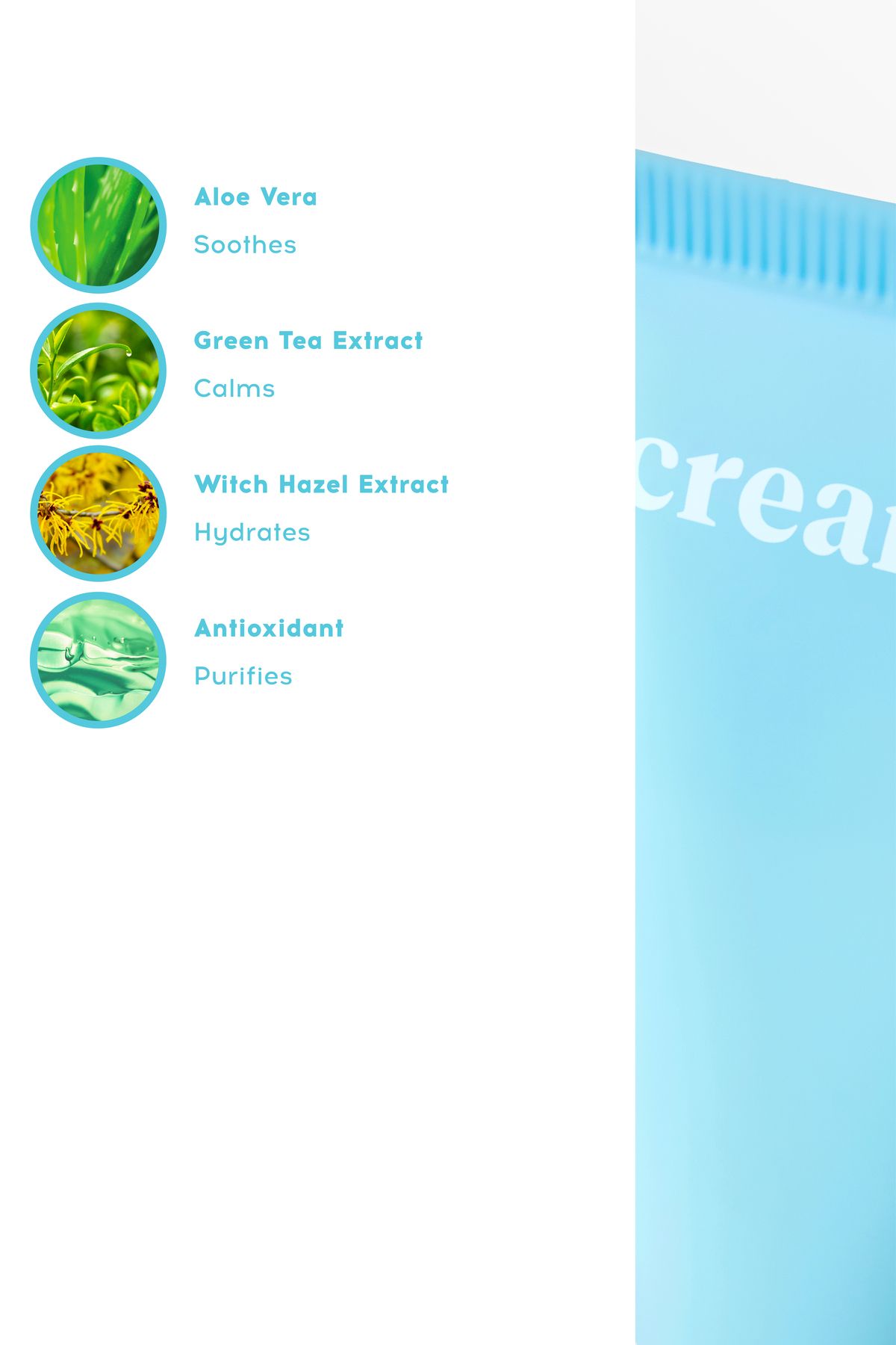 Cream Co.-150 ml feuchtigkeitsspendendes Gesichtsreinigungsmittel für Frauen, sanftes und beruhigendes Gesichtswaschmittel für jede Haut, Make-up 4