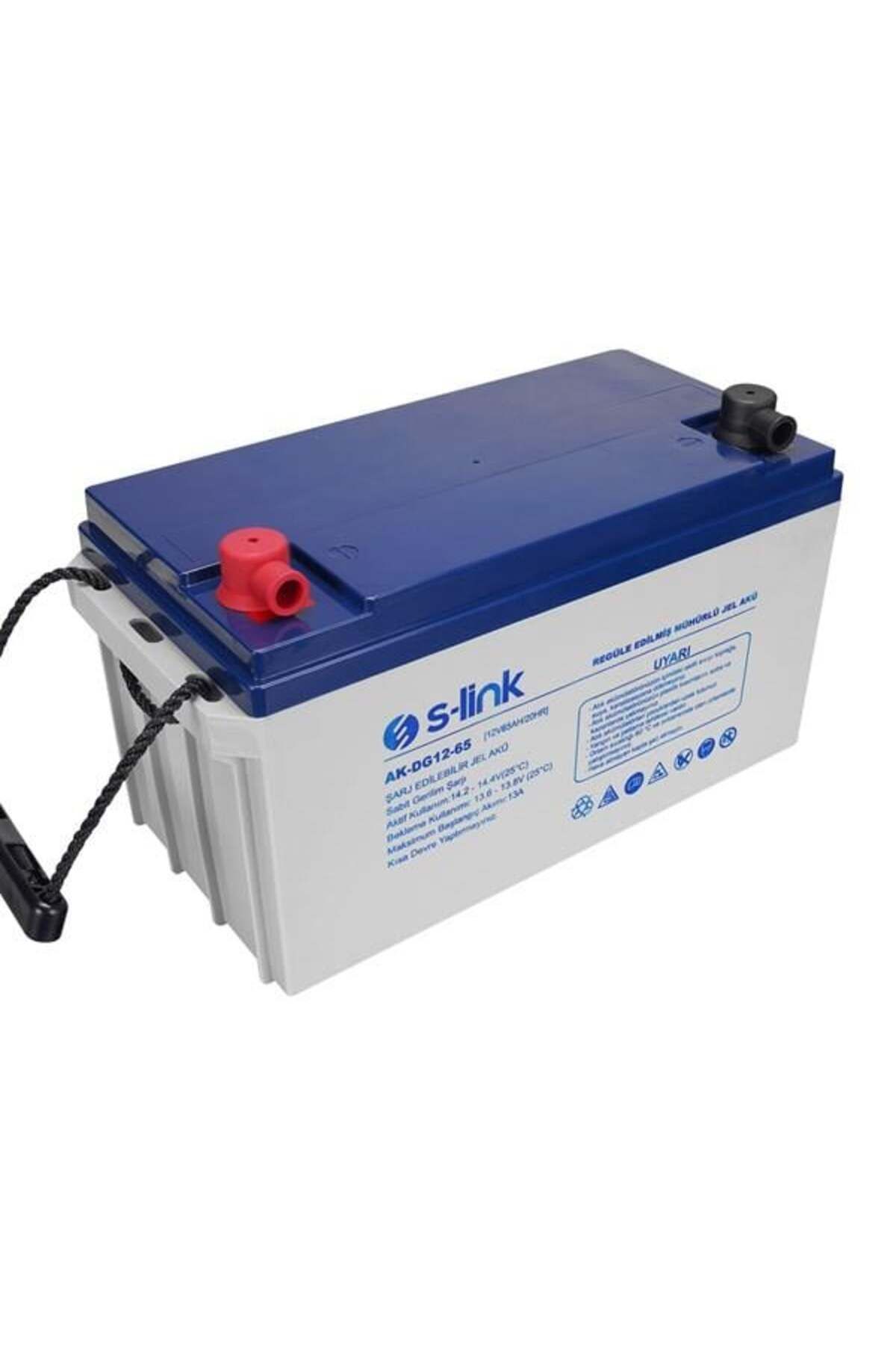 S-LINK Ak-dg12-65 12v 65ah Nano Silikon Jel Akü