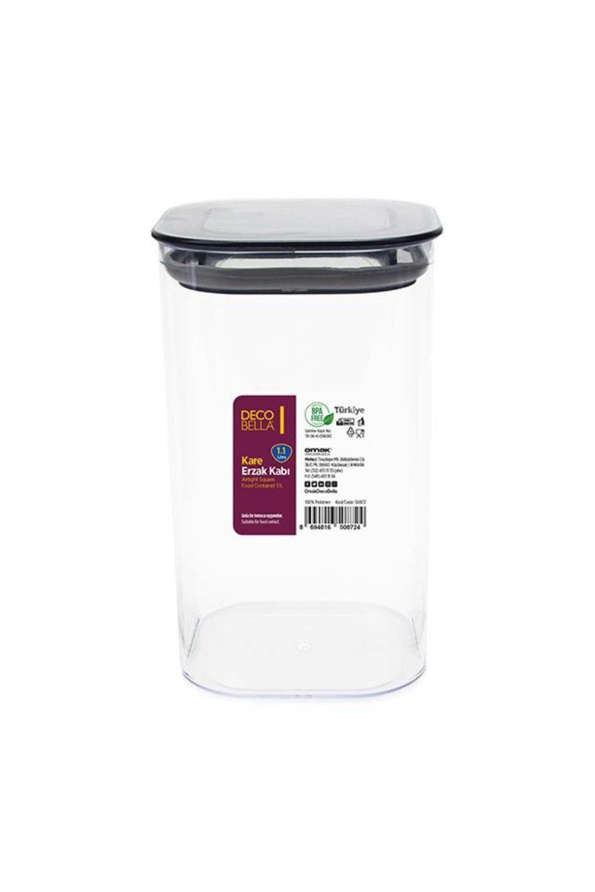 BRAVES-6 Pcs Vacuum Square Food Container Set with 1.1 Lt Capacity - Pulses Storage, with Lid 2