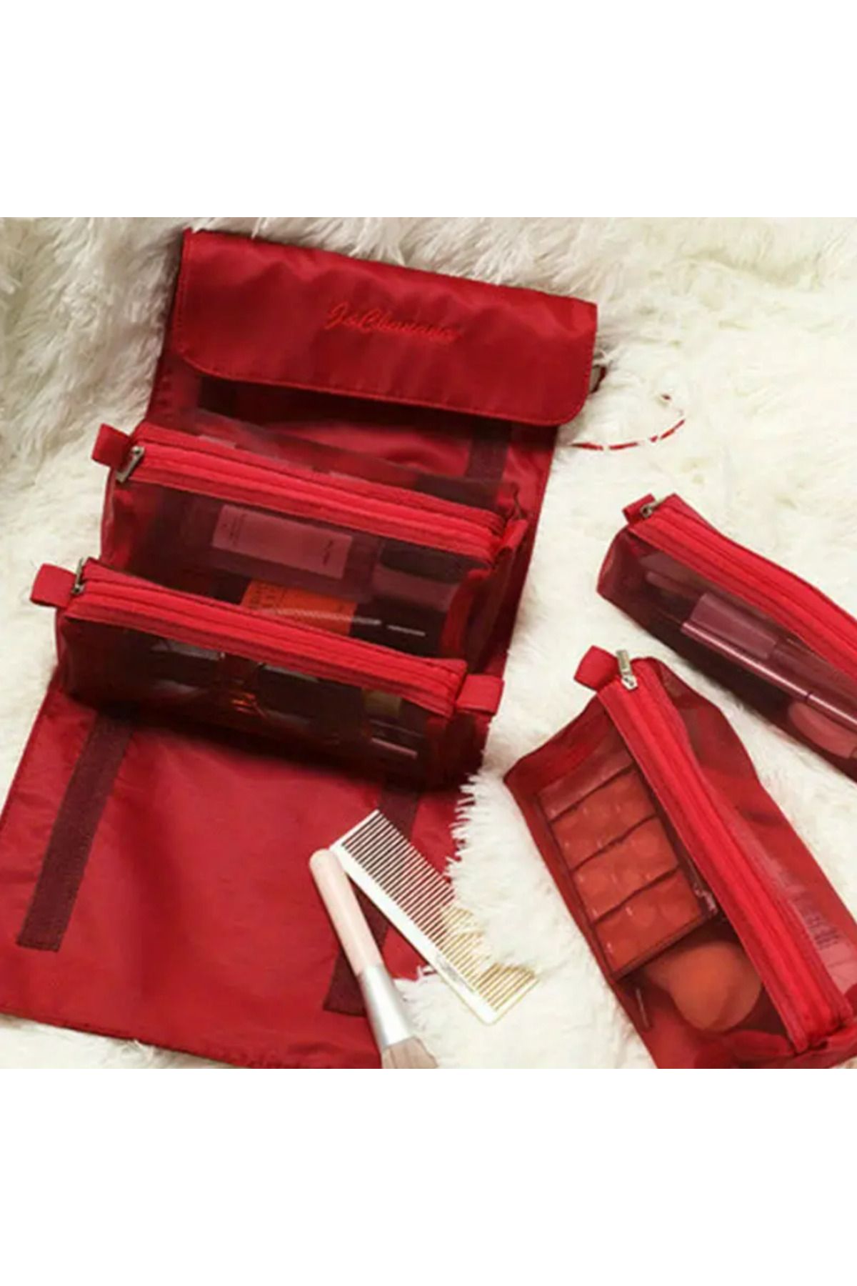 TAKİŞKO-Makeup Bag - Red 2