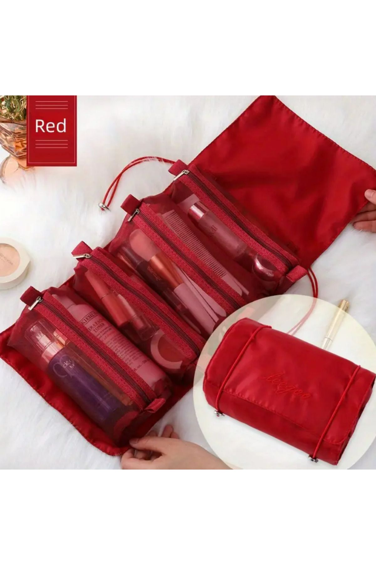 TAKİŞKO-Makeup Bag - Red 1