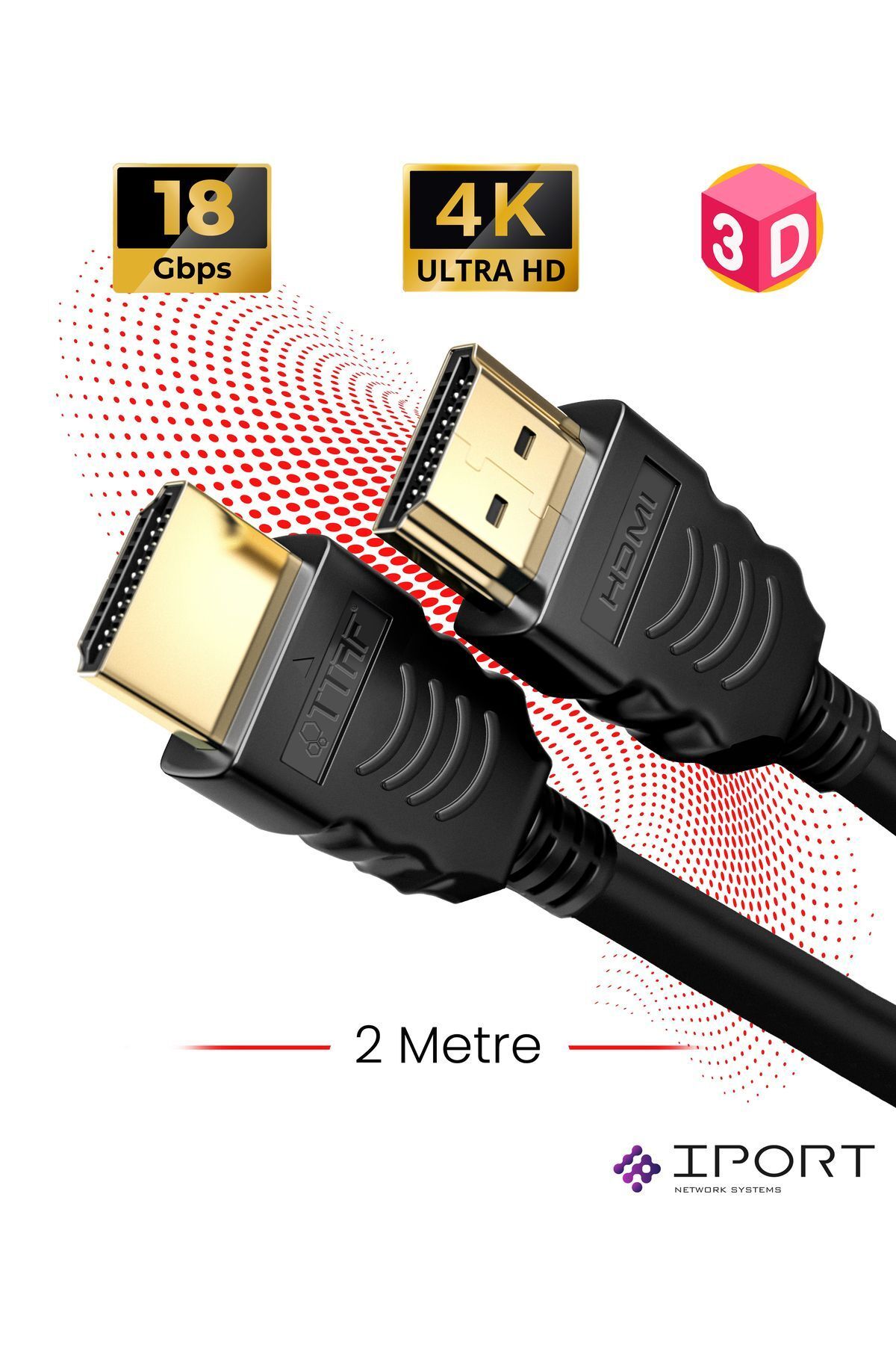 TTAF Hdmi 2.0 4k Ultra Hd 60 Hz Ses Ve Görüntü Aktarım Kablosu 2 Metre