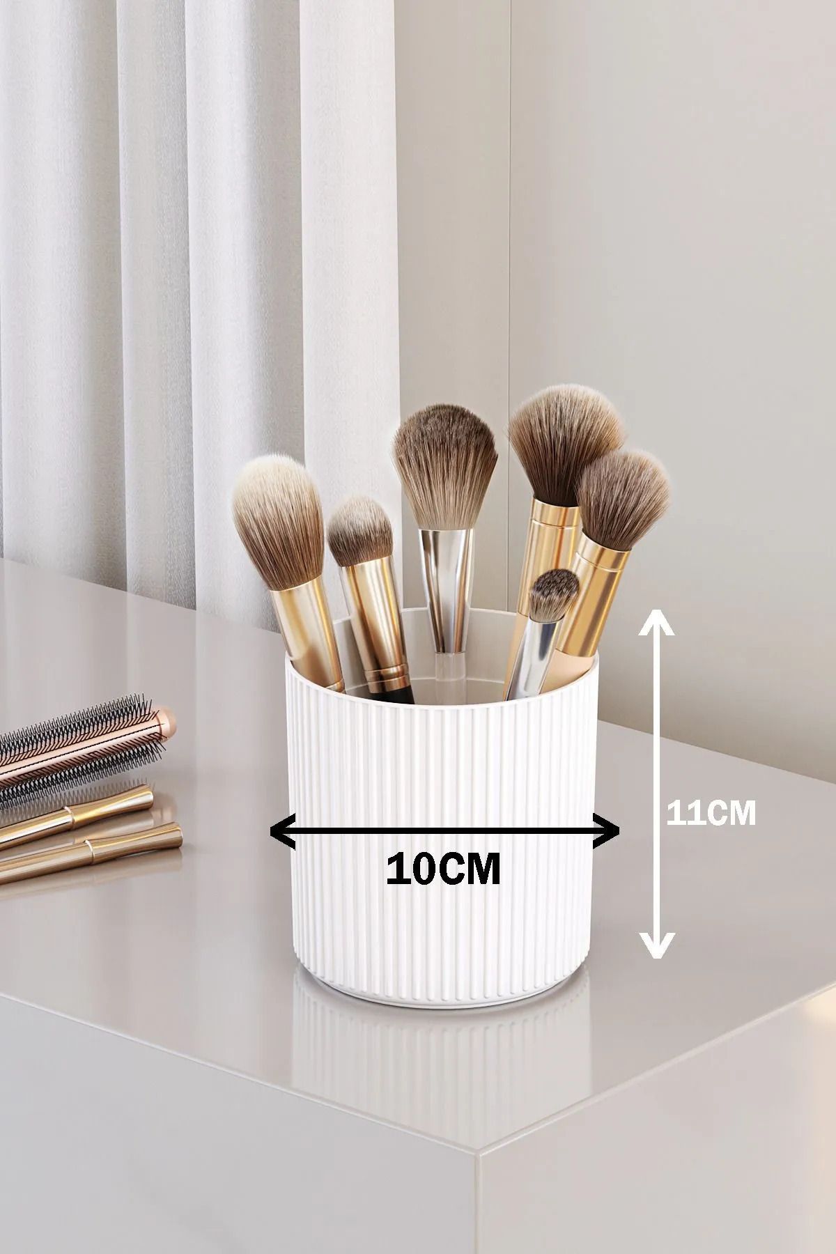 Pufwin Home-Dubai Makeup Brush and Cosmetic Organizer Hygienic Organizer with Transparent Lid 2