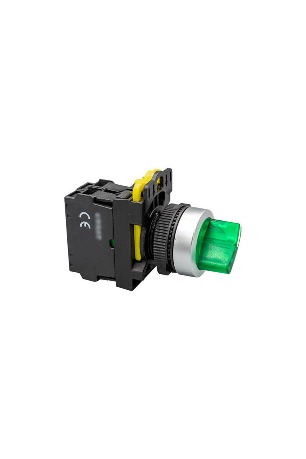 ZUHUDİ-Green Illuminated Peg Button - F37 A5-10Xd, Permanent, 22mm 1