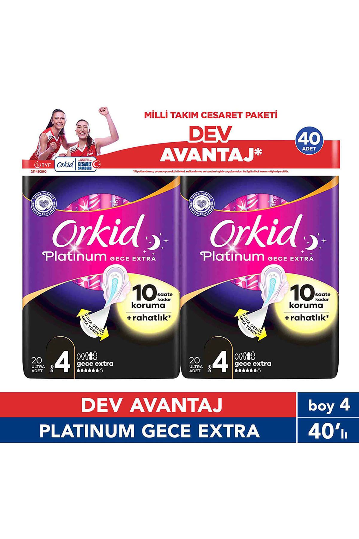 Orkid Cesaret Paketi Gece Ekstra 40’li