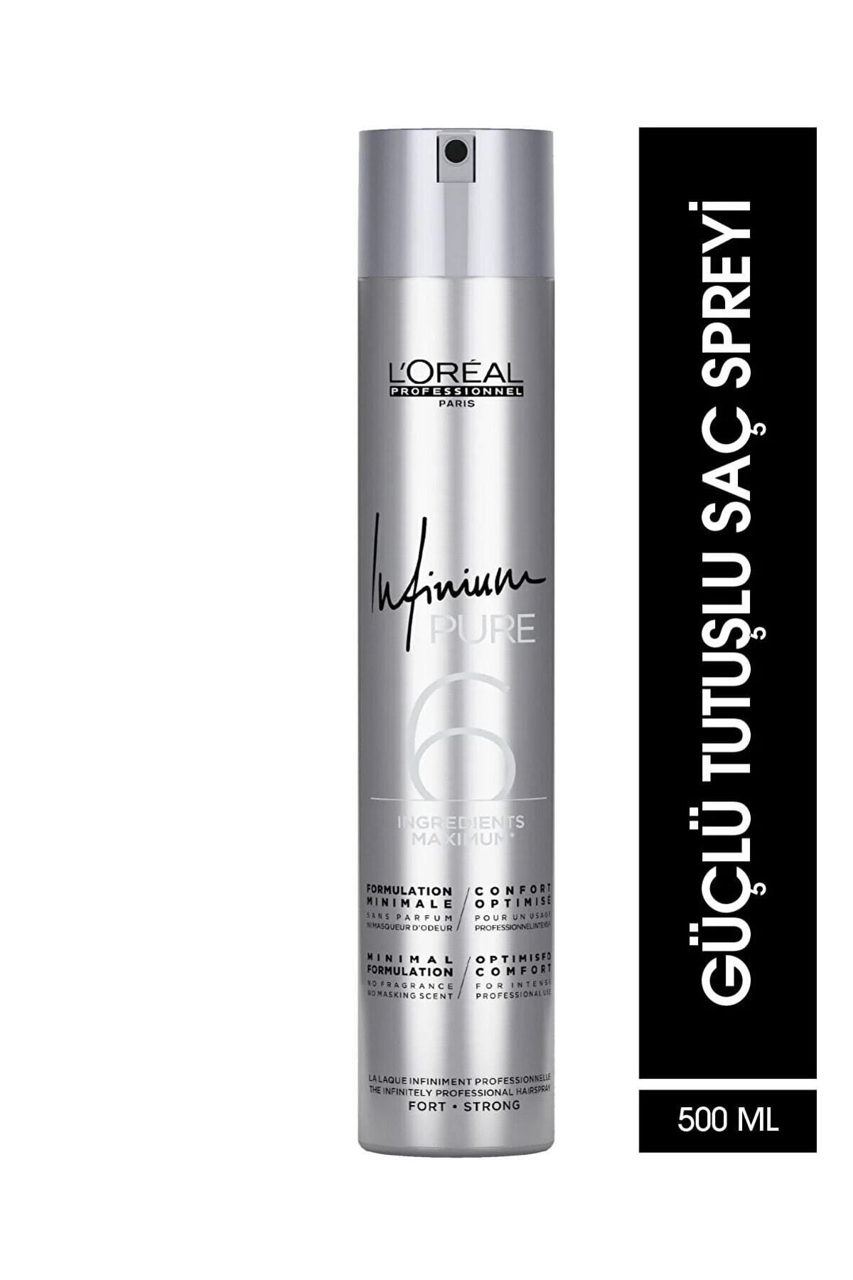 L'oreal Professionnel Infinium Pure Saç Spreyi -Yapışık ve Yağlı His Bıraktırmaz- 500 ml CYT45545412