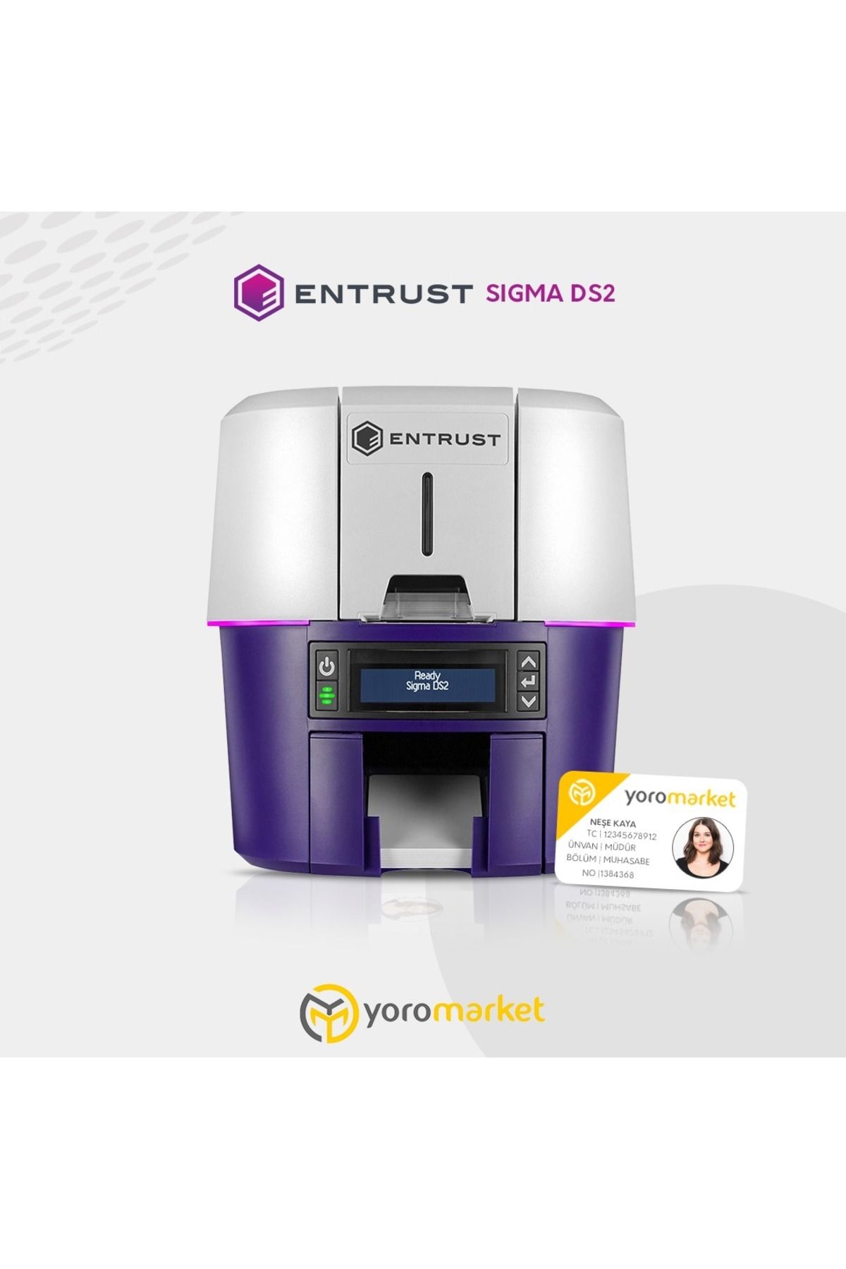 Datacard Entrust Datacard Ds2 Tek Yüz Termal Kart Yazıcı(Sigma Ds2)