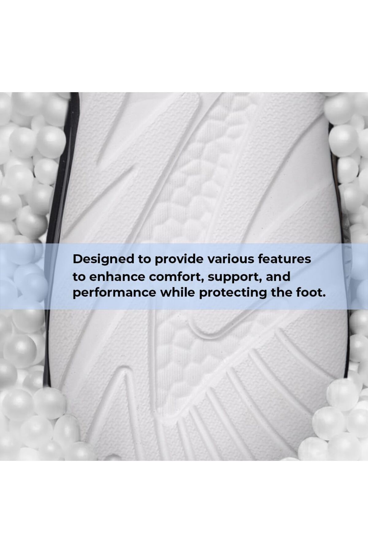 Vector-X Defence Running/jogging Shoes | Black/white | Size: 9 Uk/10 Us/43 Eu | Non Slip 6