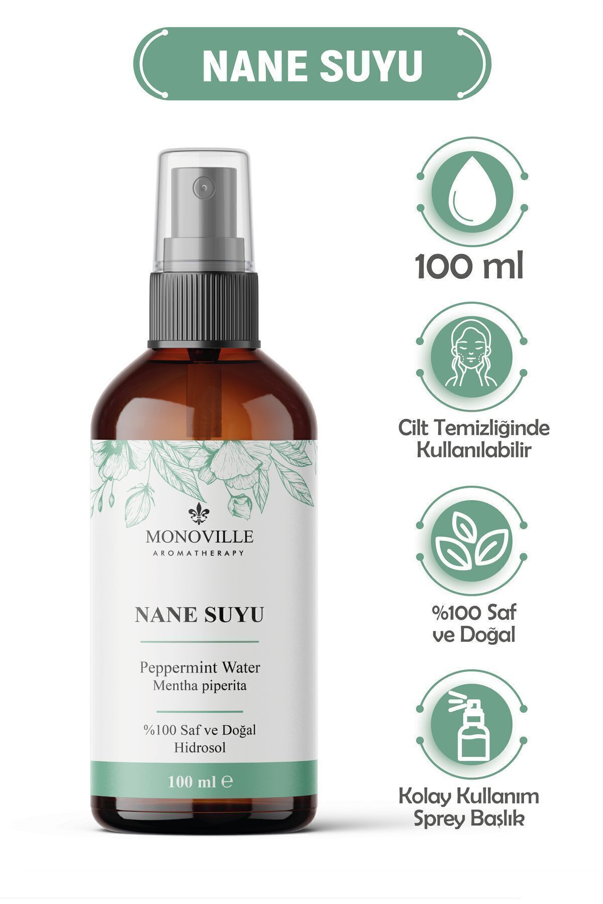 Nane Suyu Yastık Spreyi 100 ml ( Peppermint Water )