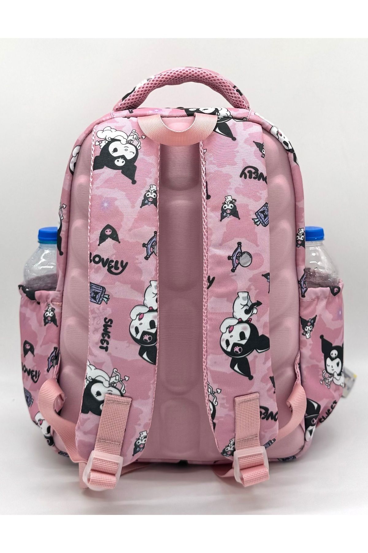 Bevitton-Character Printed Modern Girl's Primary School Bag Orthopedics Set of 3 Powder Primary School Bag 4