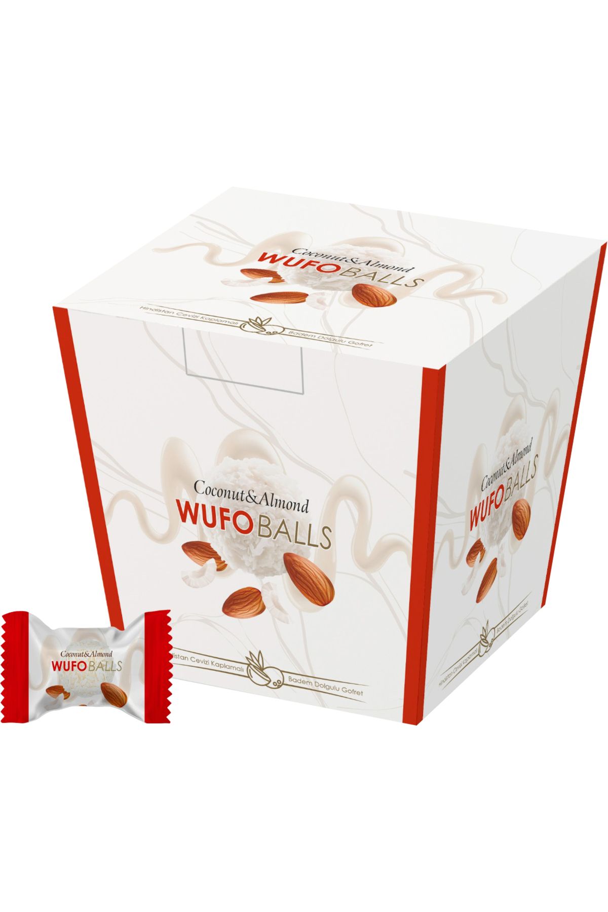 altat chocolate&candy ALTAT WUFO BADEMLİ TOP GOFRET 150 GR