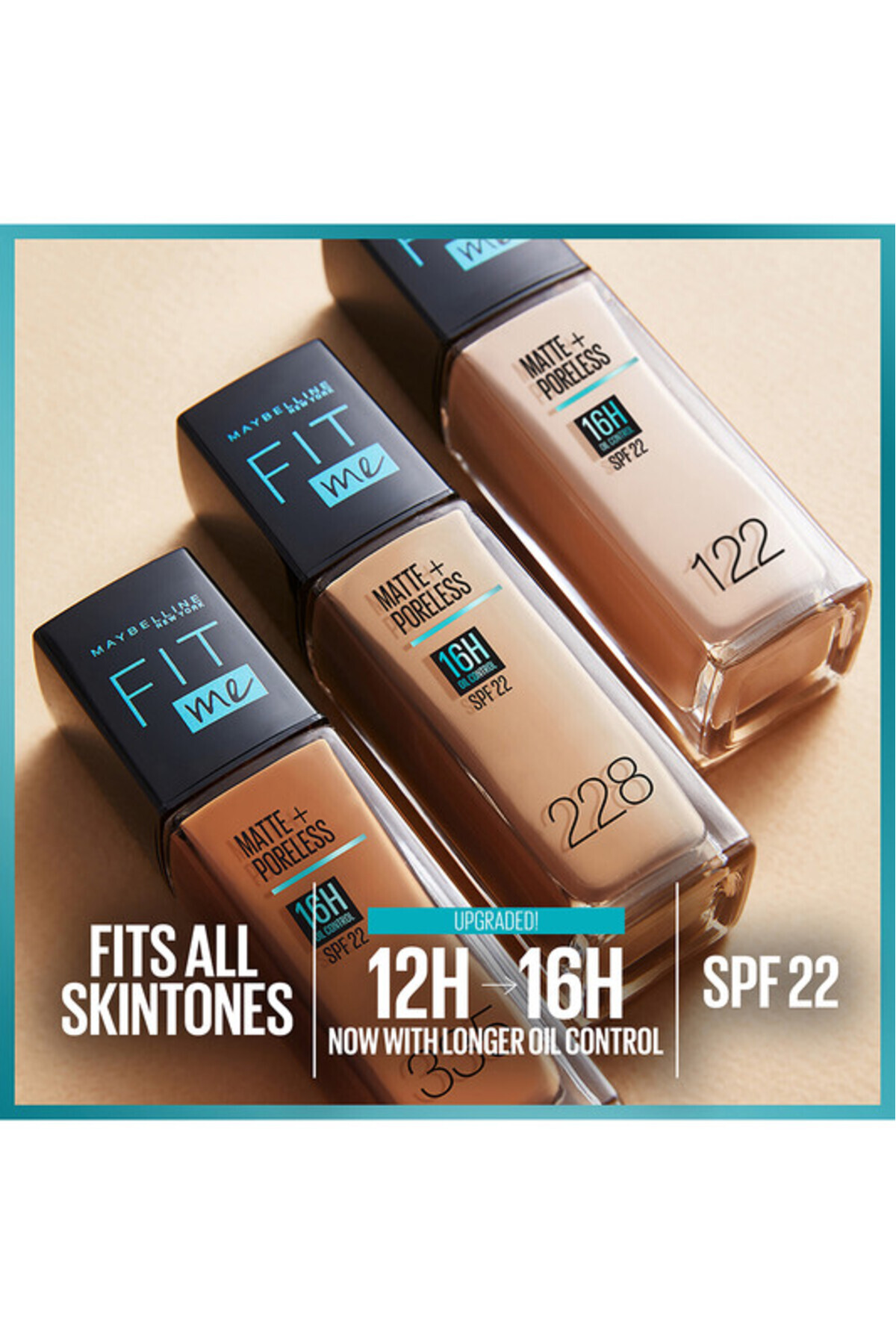 Maybelline New York-Fit Me Matte & Poreless Foundation 16H Oil Control with SPF 22 - 221 4