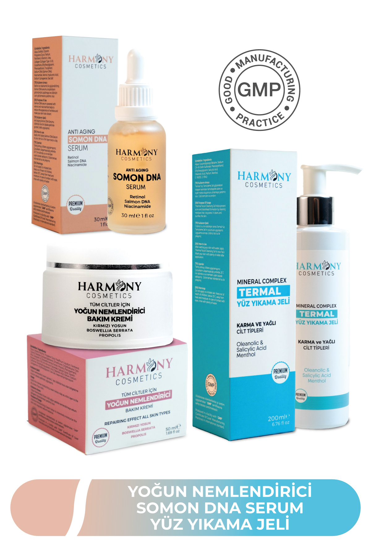 Harmony Cosmetics Türkiye Yoğun Nemlendirici Krem Somon Dna Serum