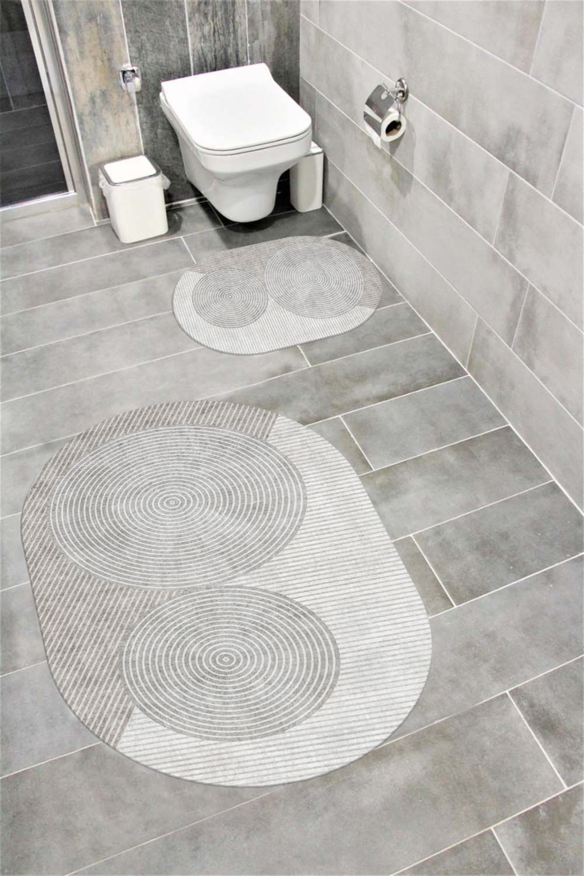 Bordo Halı Su Emici Yumuşak Kaymaz Taban Sünger Dolgulu Yıkanabilir Dekoratif Banyo Paspası-1015