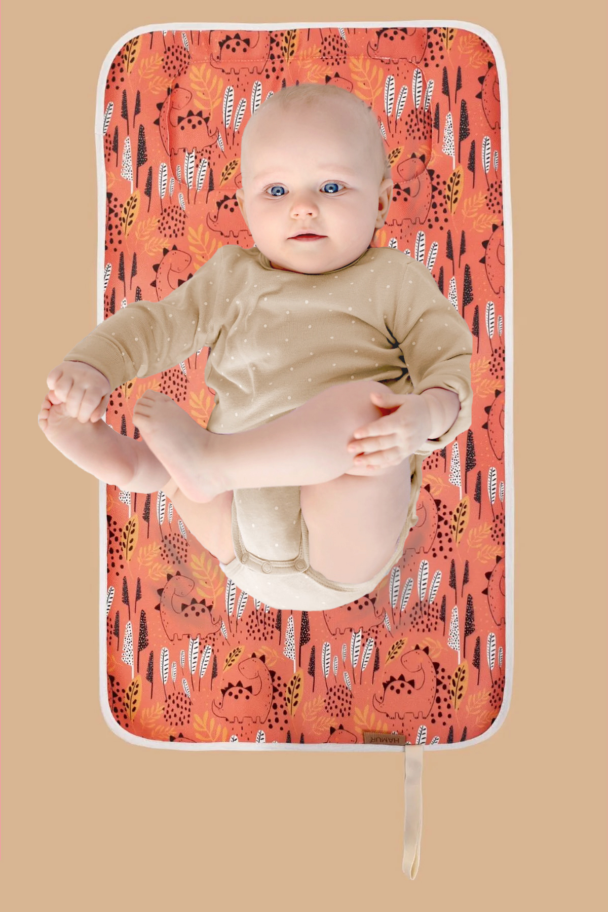 HAMUR Anne Bebek Bakım Örtüsü Yenidoğan Alt Açma Değiştirme Bonatitan Organizer Pedi Minderi Çift Taraflı fotoğrafı 2 (önizleme)