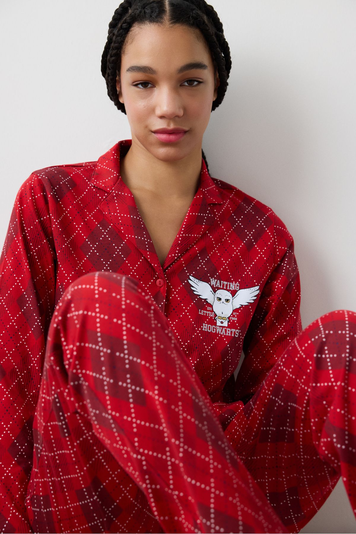 Penti-Harry Potter Lumos Rotes Hemd-Hosen-Pyjama-Set 4