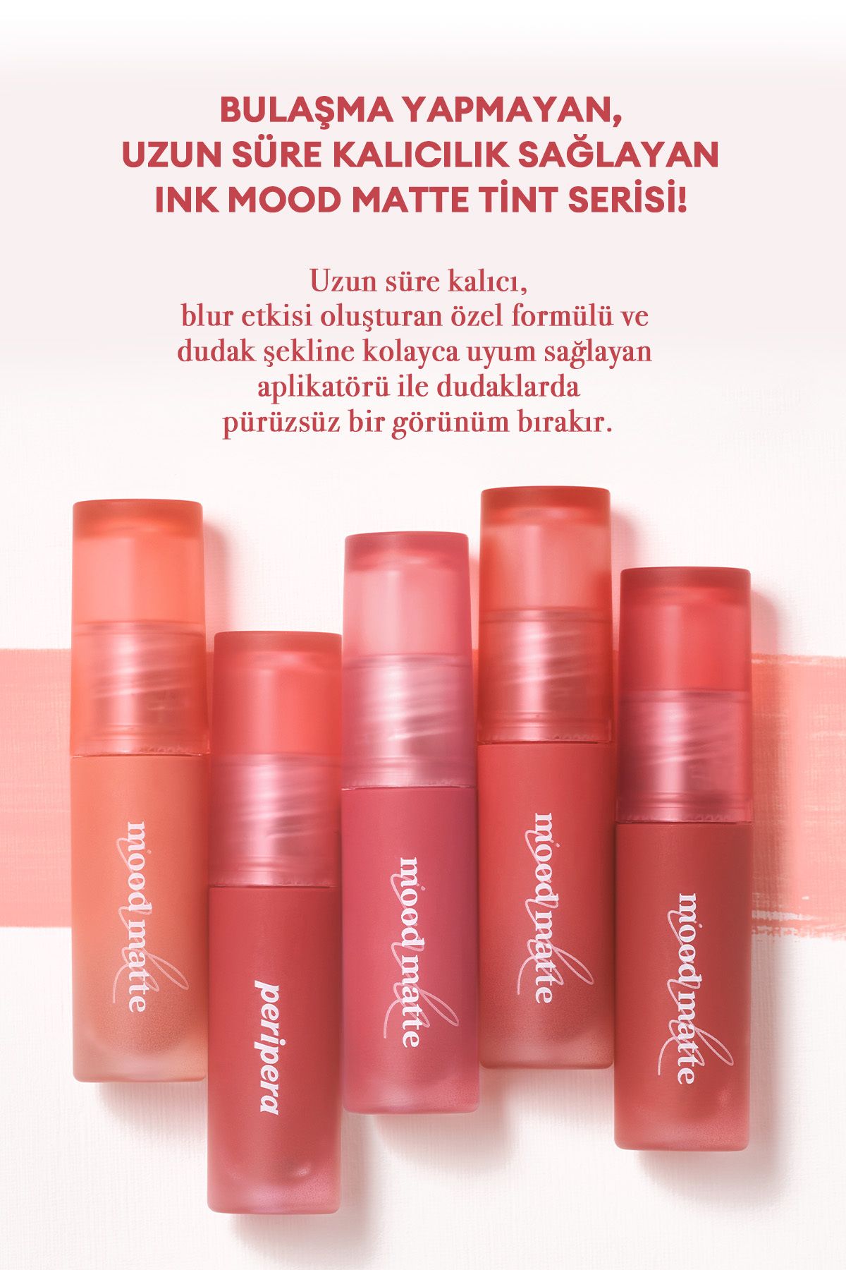 PERIPERA-Tint with Matte Finish, Full and Smooth Appearance Peripera Ink Mood Matte Tint (07 Juicy Red) 6