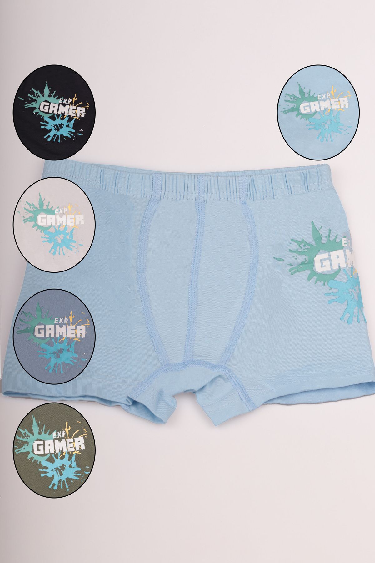 Bravie-Colorful Gamer Written Boy's Boxers 3