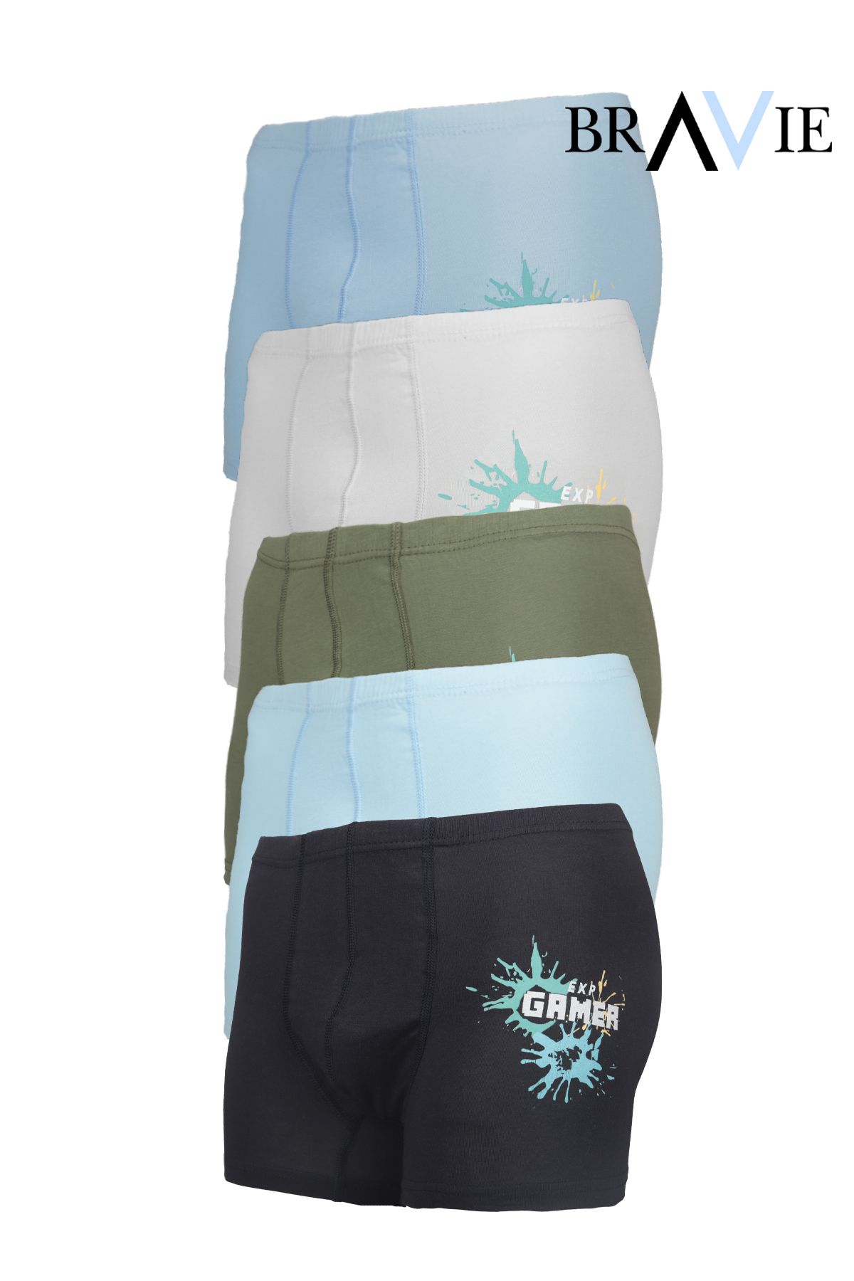 Bravie-Colorful Gamer Written Boy's Boxers 2