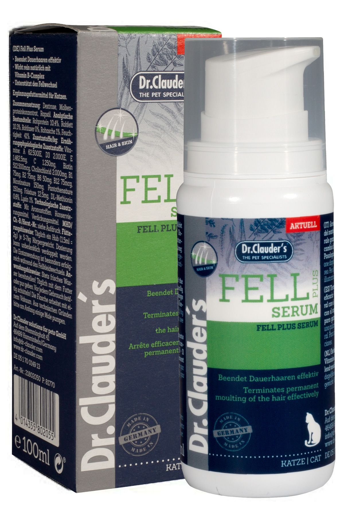 Dr. Clauder'S Fell Plus Serum Deri Ve Tüy Sağlığı Kedi Serum Macunu 100g