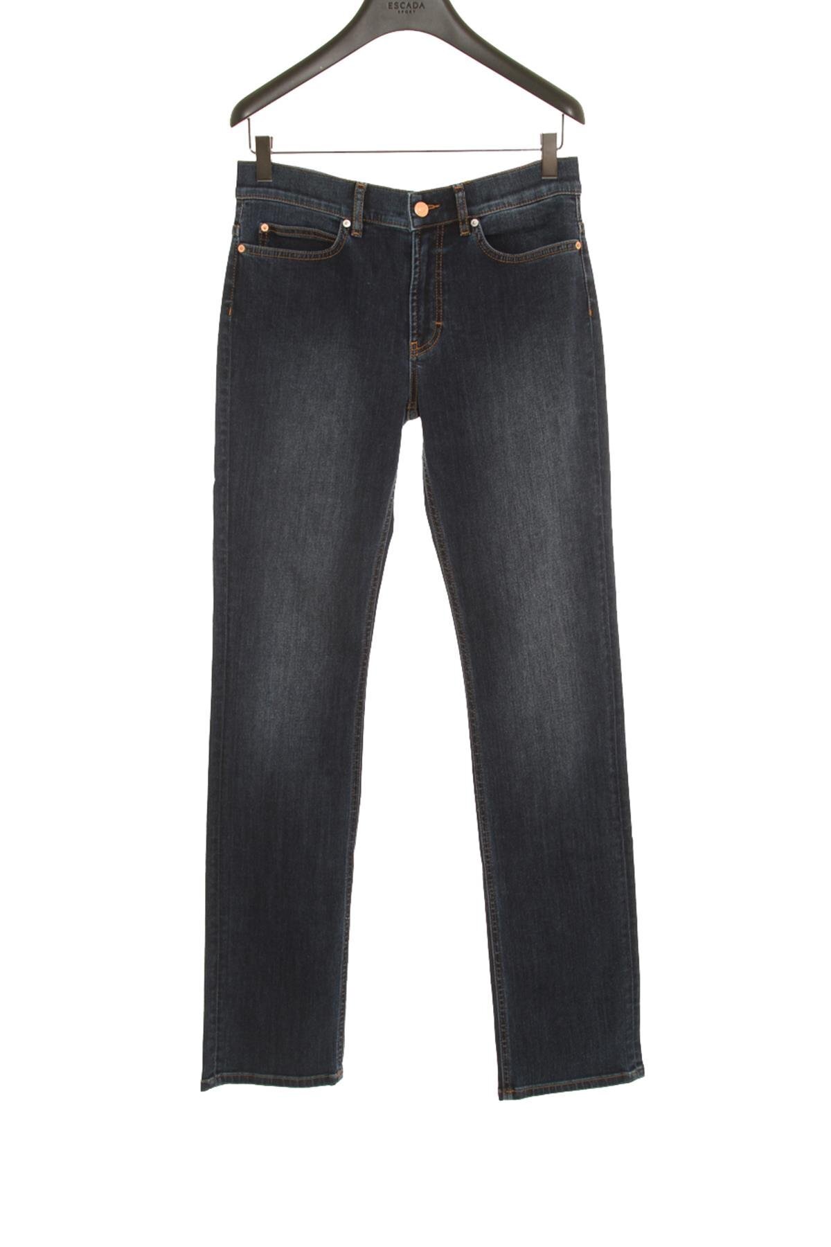 Escada-Sport Pipe Leg Normal Waist Cotton Jean Trousers 4