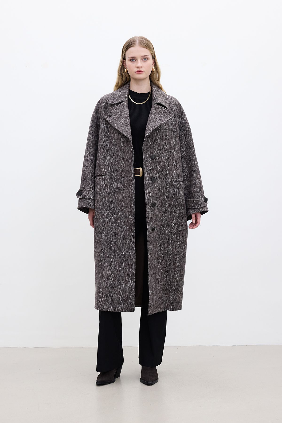 Manuka-Asymmetrical Closure - Cashew Coat Mink 1