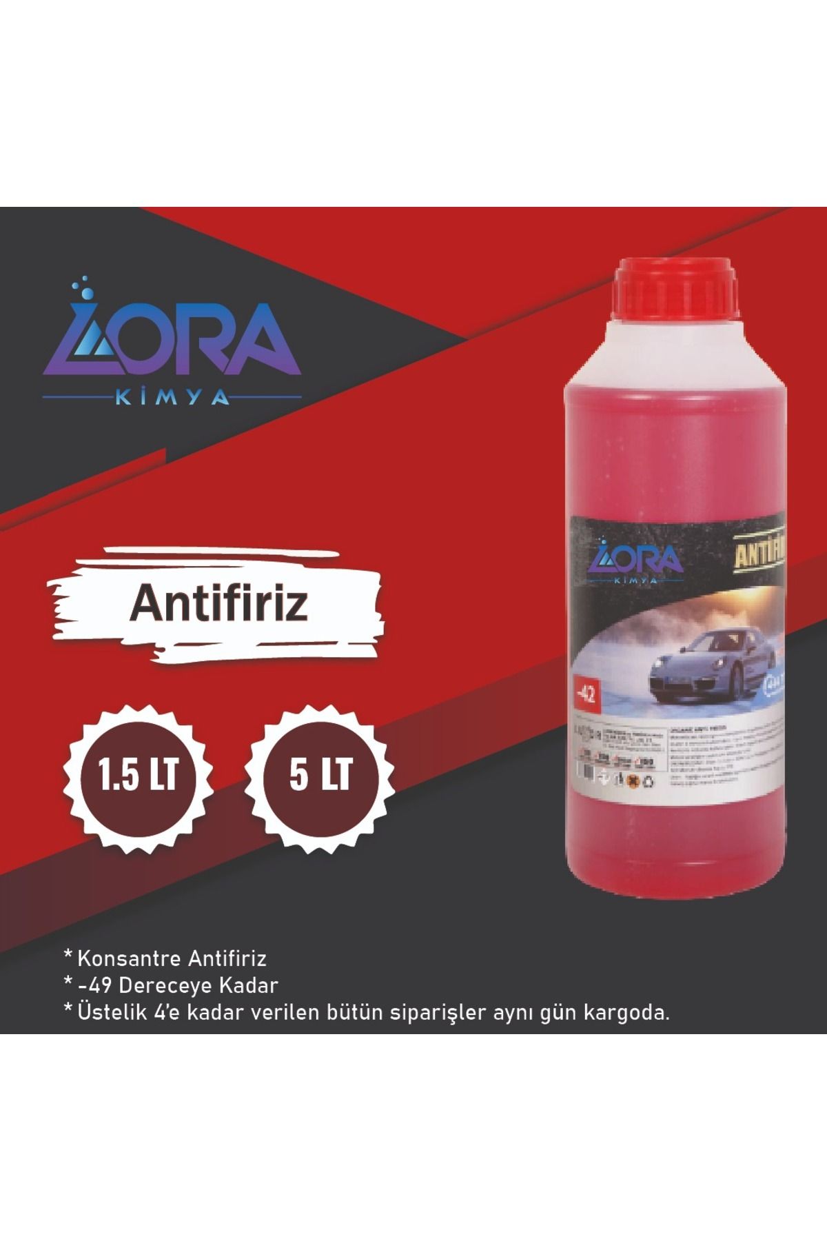 Store Lora Kimya Antifiriz 1.5 Lt -42