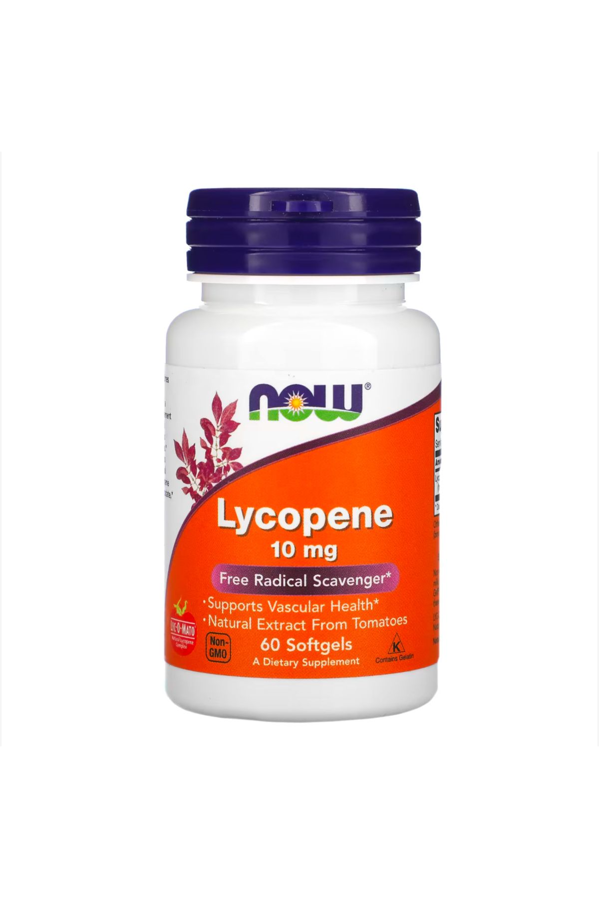 Now Foods Lycopene, 10 mg, 60 Softgels vr04