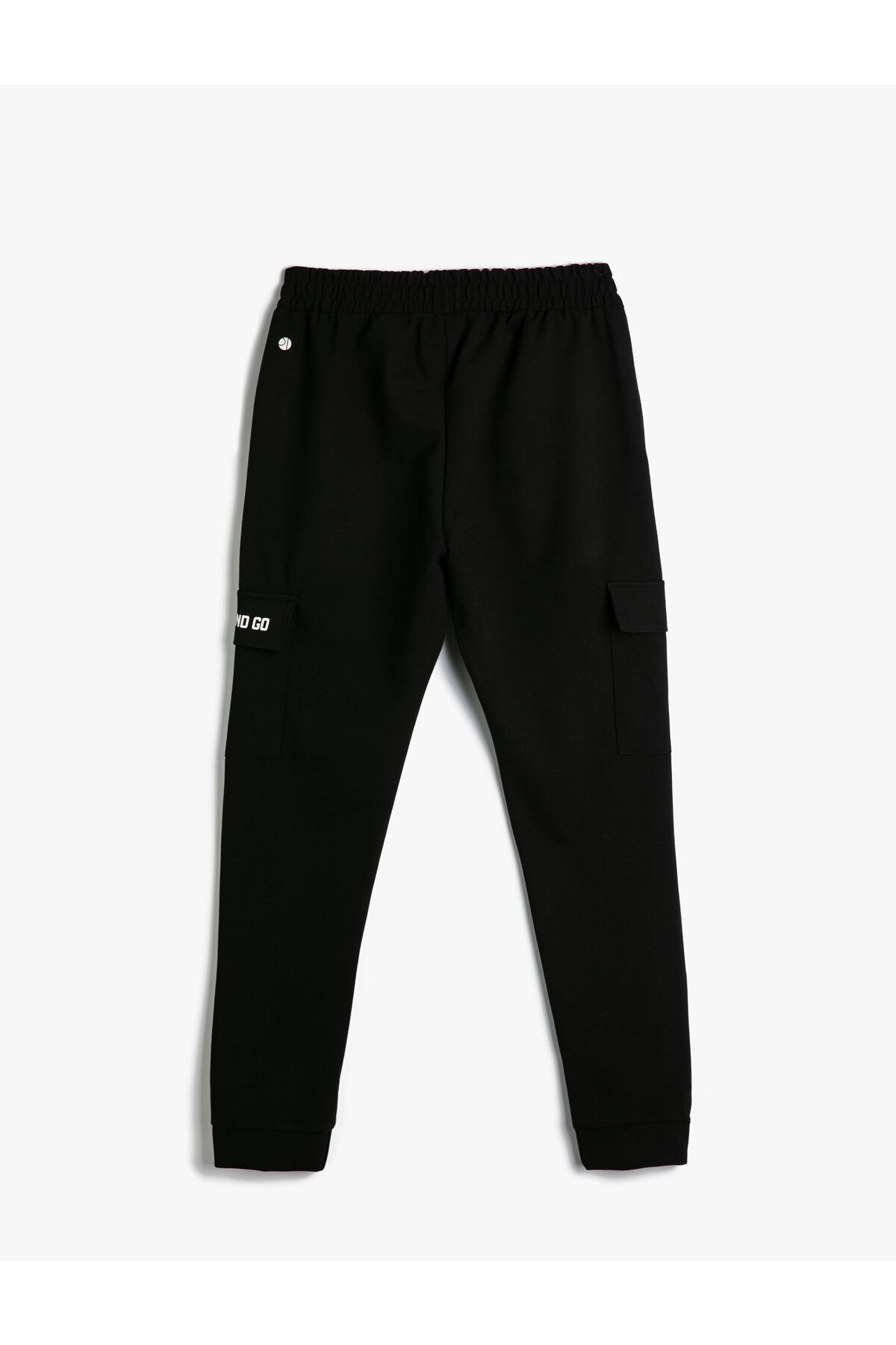 Koton-Cargo Sweatpants Jogger derék rugalmas derékzseb Részletes szlogen 2