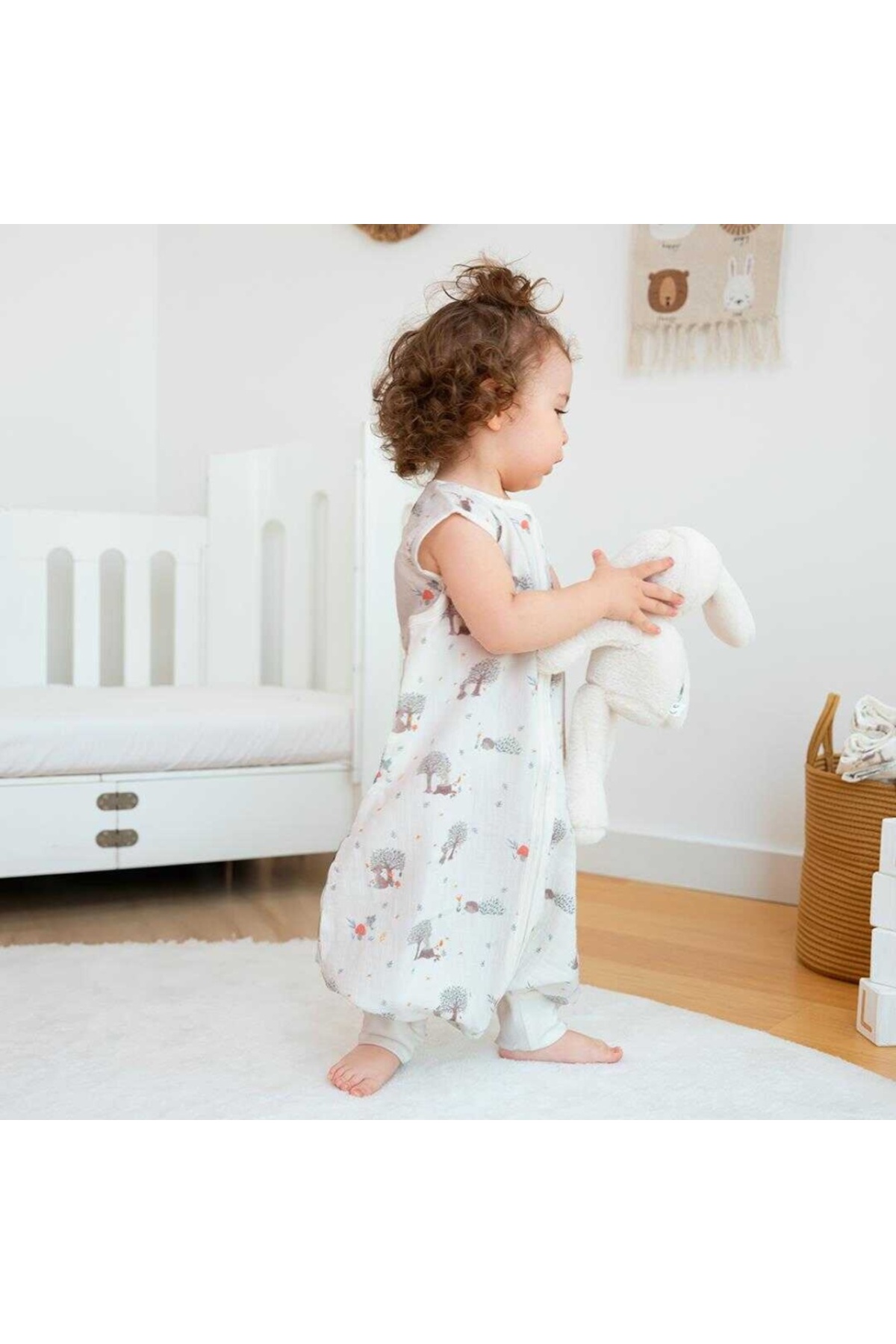 Owli Lovelayers 2 Kat Müslin Ayaklı Uyku Tulumu Forest fotoğrafı 4 (önizleme)