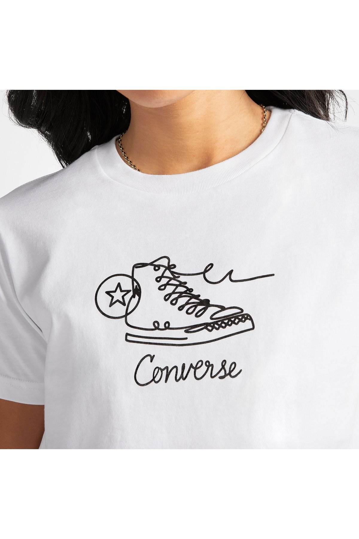 converse-Seasonal Sneaker inspo Women's White T-Shirt 4