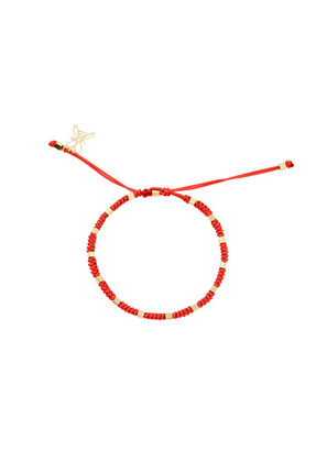 Atelier Petites Pierres RUBIK - RED Örgü Bileklik