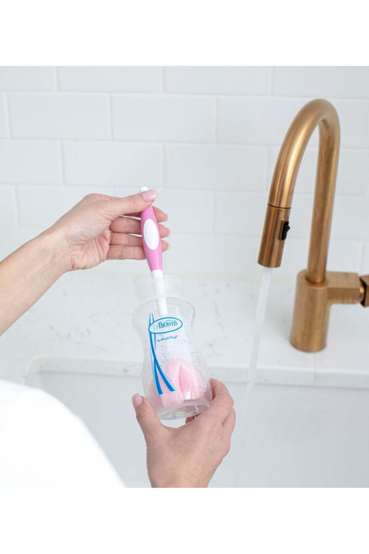 Dr.Brown's Dr Brown's Emzik ve Biberon Temizleme Fırçası Pembe fotoğrafı 3 (önizleme)