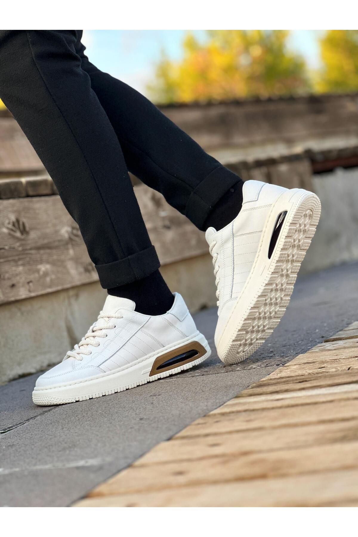 اسنیکر سفید مردانه 0495 اورجینال ByItallanoshoes