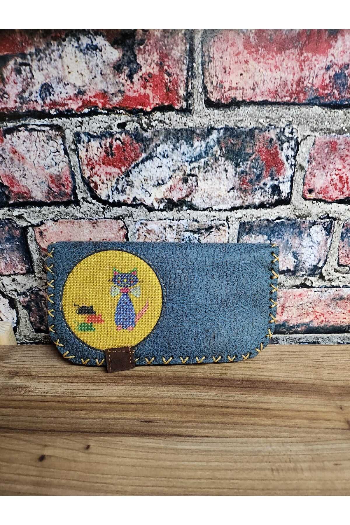 Şaşıkedi-Bohemian Cat Mouse Design Wallet 1