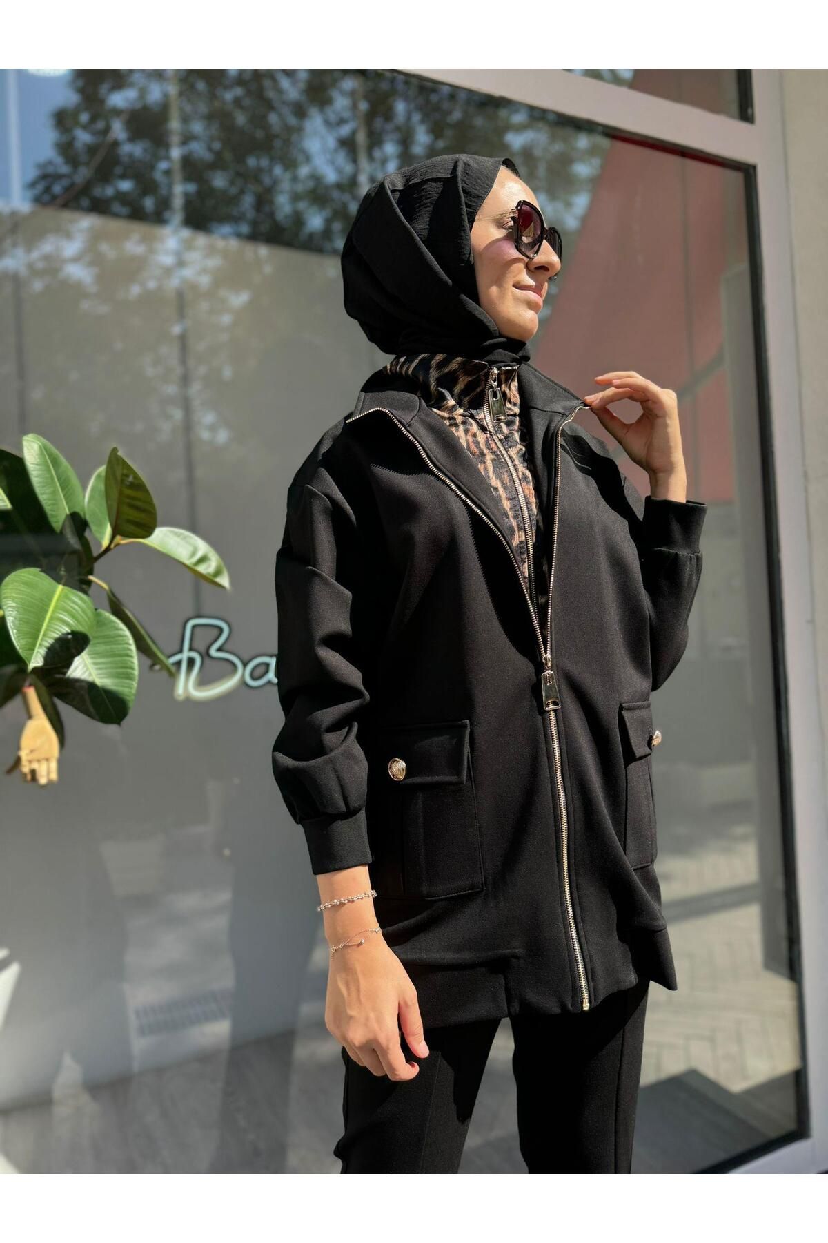 VENO-Modest Jacket - Black - Regular fit 4