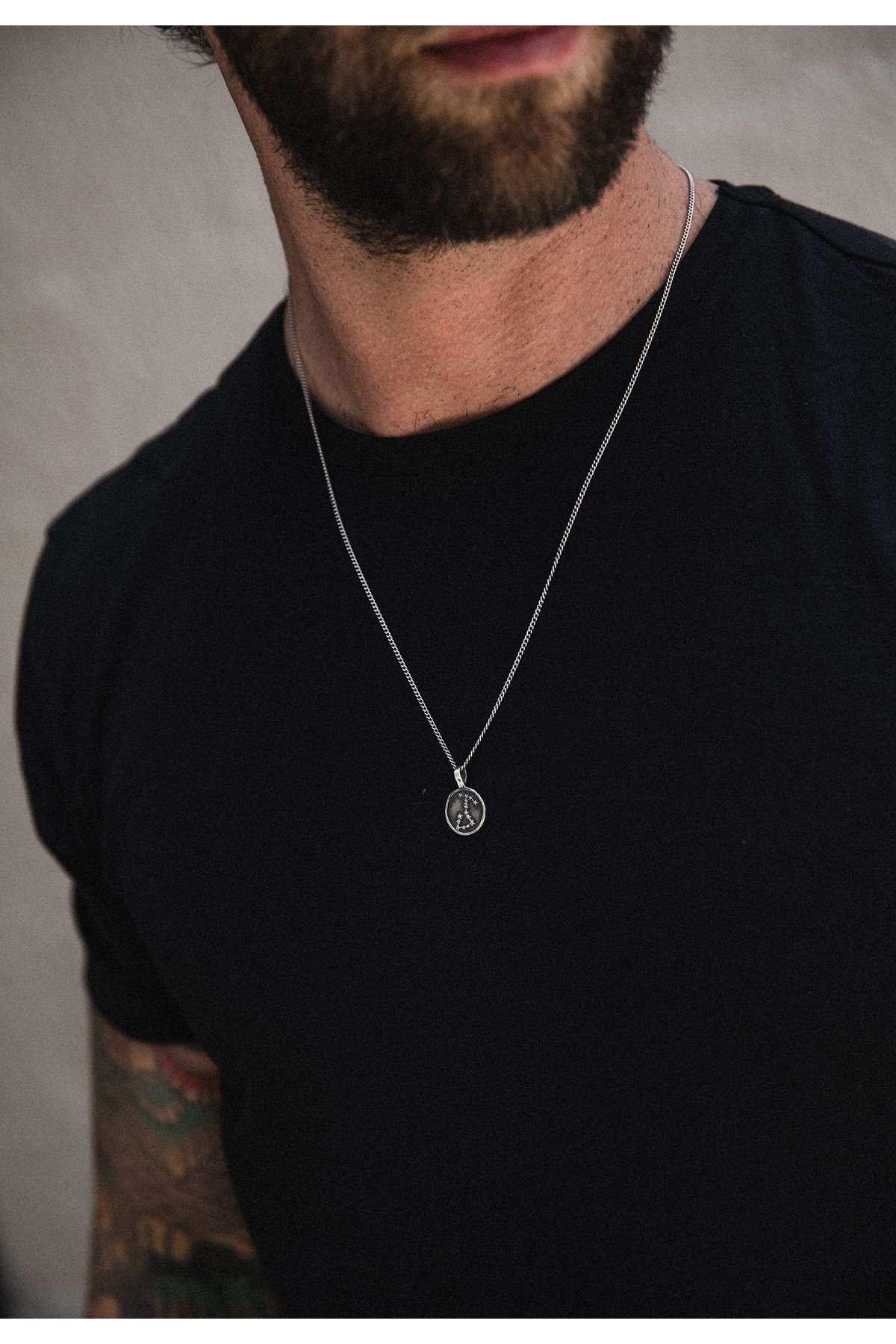 HAZE & GLORY-Halskette Hg - Herrenkette mit Anhänger aus 925 Sterling Silber, Herrenschmuck, Silber 5